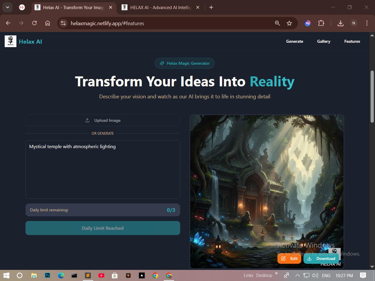HELAX AI Image Generation